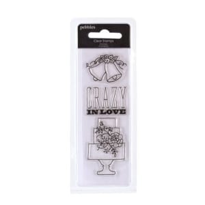 Pebbles Clear Stamp - Crazy in Love