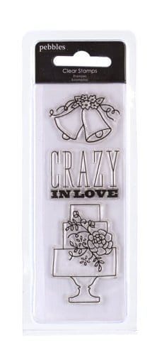 Pebbles Clear Stamp - Crazy in Love Pebbles Crazy In Love Clear stamps Pebbles Clear Stamp - Crazy in Love