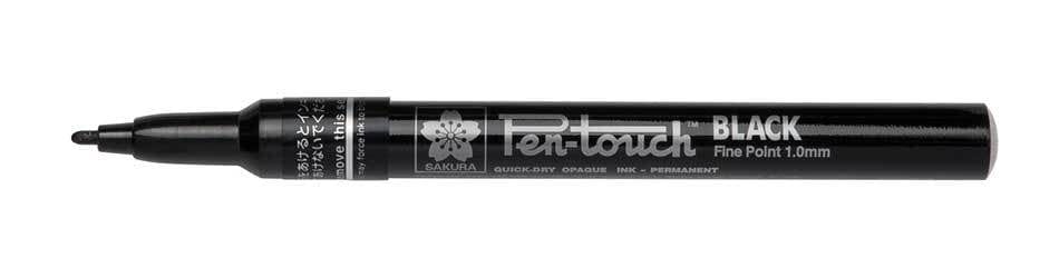 Sakura Pentouch Permanent Marker (Black) - Fine Point