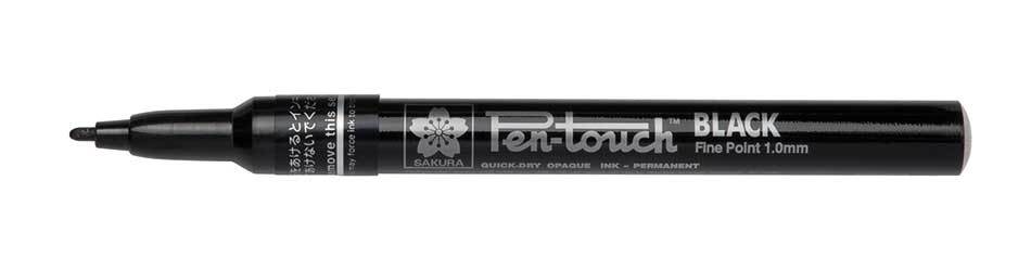 Sakura Pentouch Permanent Marker (Black) - Fine Point Sakura pentouch black fine point Sakura Pentouch Permanent Marker (Black) - Fine Point