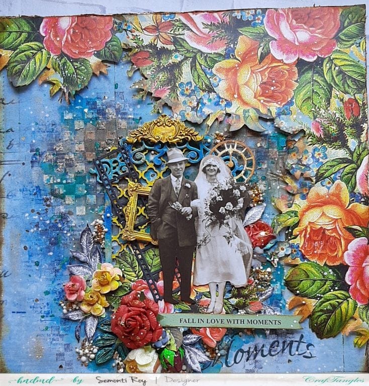 CrafTangles Scrapbook Paper Pack - Timeless Treasures (12"x12") Semonti_Mixed_media_June2020