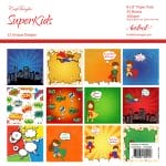 CrafTangles Scrapbook Paper Pack - SuperKids (8"x8")