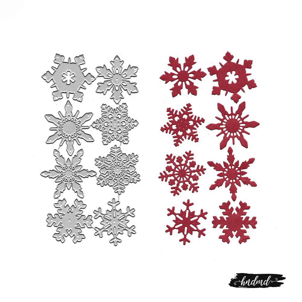Steel Dies - Snowflakes (Set of 8 dies) XY818 steel cutting dies CraftAdda Steel Dies - Snowflakes (Set of 8 dies)