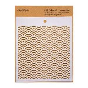 CrafTangles 6"x6" Stencil - Japanese Wave