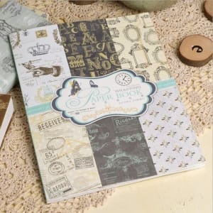 EnoGreeting - Royal Vintage Wrapping Paper Book (A4 paper - set of 24 sheets)