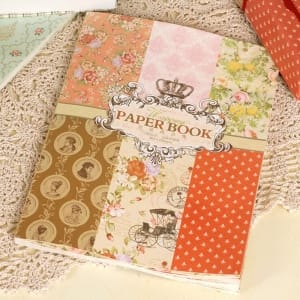 EnoGreeting - Vintage Wrapping Paper Book (A4 paper - set of 24 sheets)