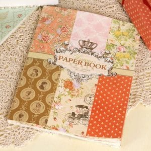 EnoGreeting - Vintage Wrapping Paper Book (A4 paper - set of 24 sheets)