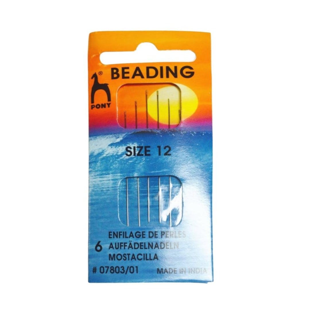 Pony Gold Eye Beading Sewing Needle Range - Size 12 pony beading 07803 Pony Gold Eye Beading Sewing Needle Range - Size 12