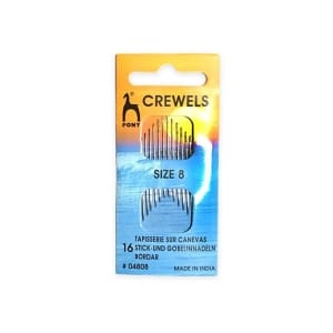 Pony Gold Eye Crewels Sewing Needle Range - Size 8