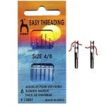 Pony Gold Eye Easy Threading Sewing Needle Range - Size 4/8