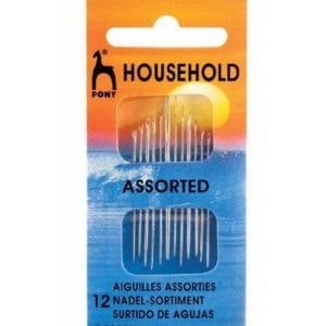Pony Gold Eye Household Sewing Needle Range - Size 12