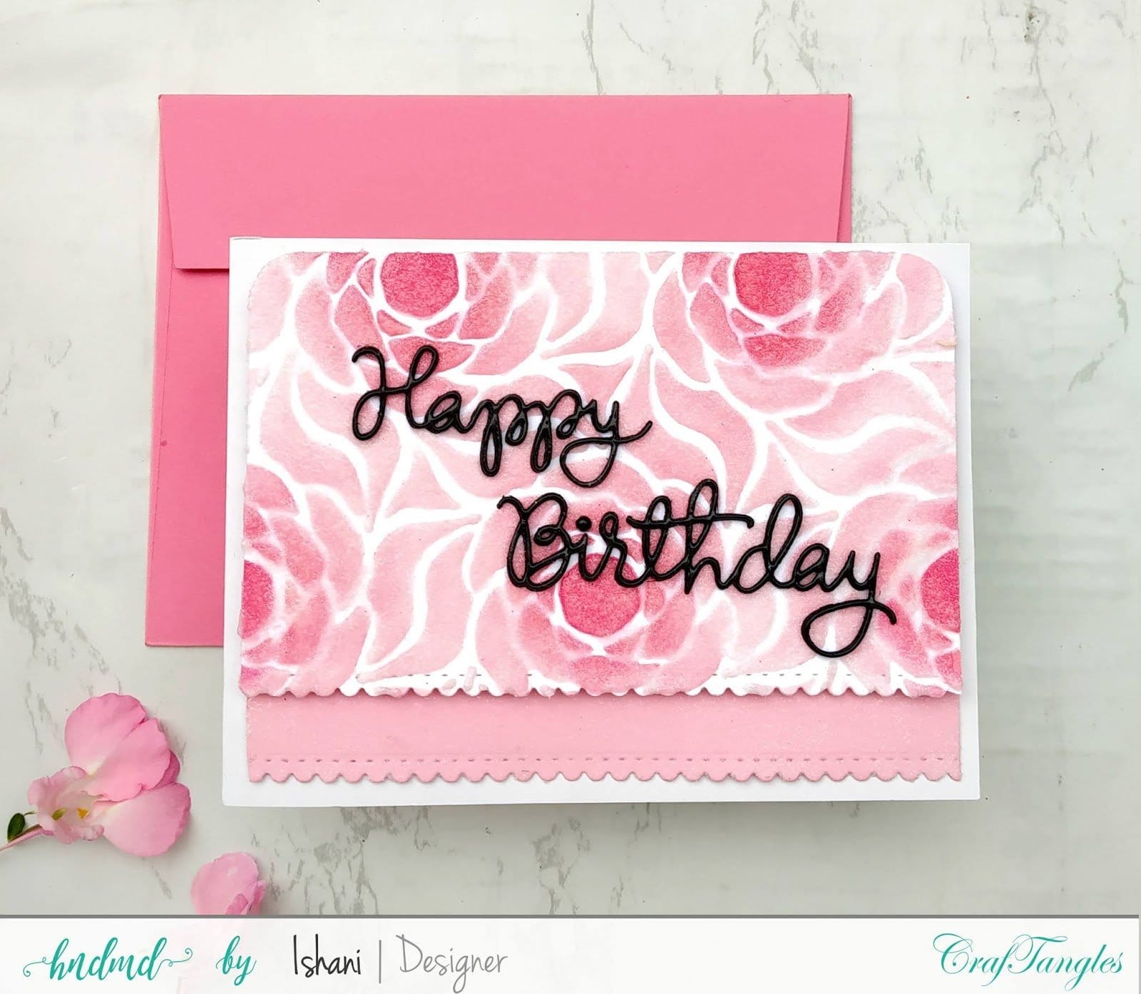 CrafTangles Steel Border Dies - Stitched Scallops Ishani 2 Ishani_2