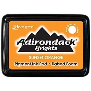 Adirondack Pigment Ink Pad Brights - Sunset Orange PBP24071 Adirondack Pigment Ink Pad Brights - Sunset Orange