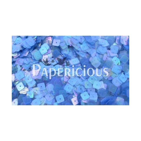 Papericious Square Sequins - Translucent Sky Blue (SEQ-SA1101)