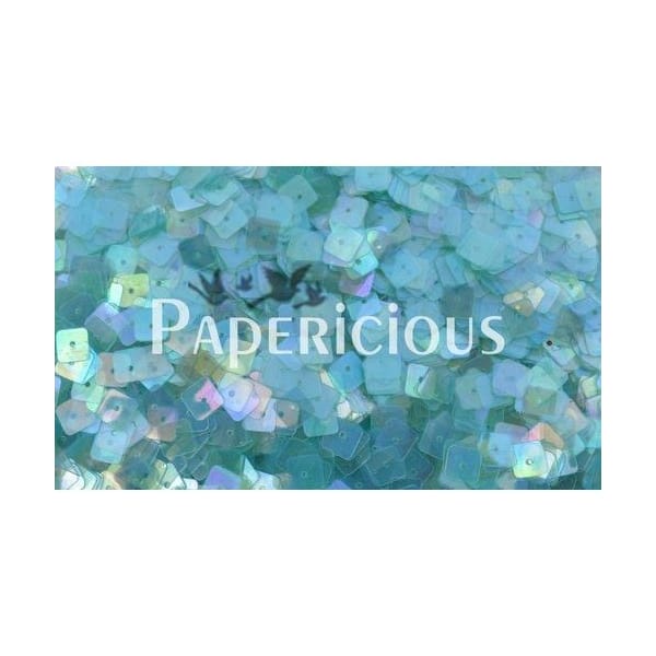 Papericious Square Sequins - Translucent Turqouise (SEQ-SA1201)