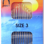 Pony Gold Eye Sharps Sewing Needle Range - Size 6