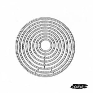 Steel Dies - Stitched Circles (Set of 8 dies)