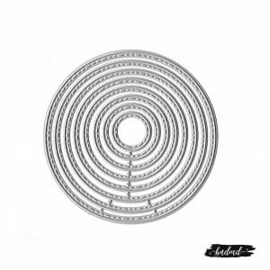 Steel Dies - Stitched Circles (Set of 8 dies)
