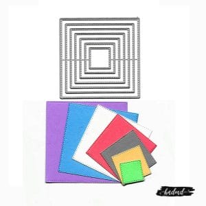 Steel Dies - Stitched Squares (Set of 7 dies)