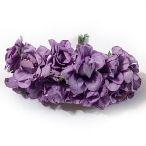 Glittered Paper Roses - Purple (Pack of 12 roses)