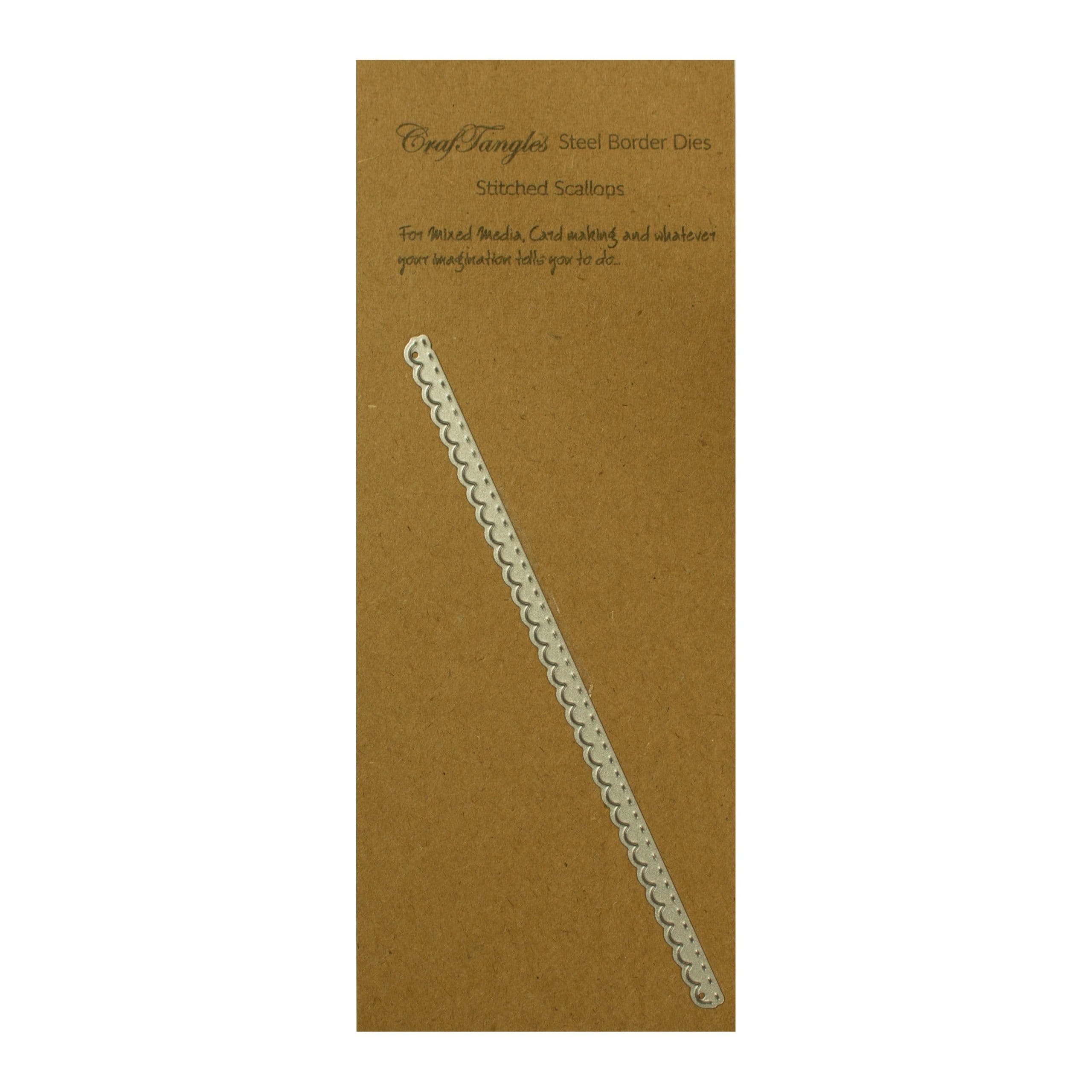CrafTangles Steel Border Dies - Stitched Scallops craftangles border dies stitched scallops CTSD14 scaled CrafTangles Steel Border Dies - Stitched Scallops