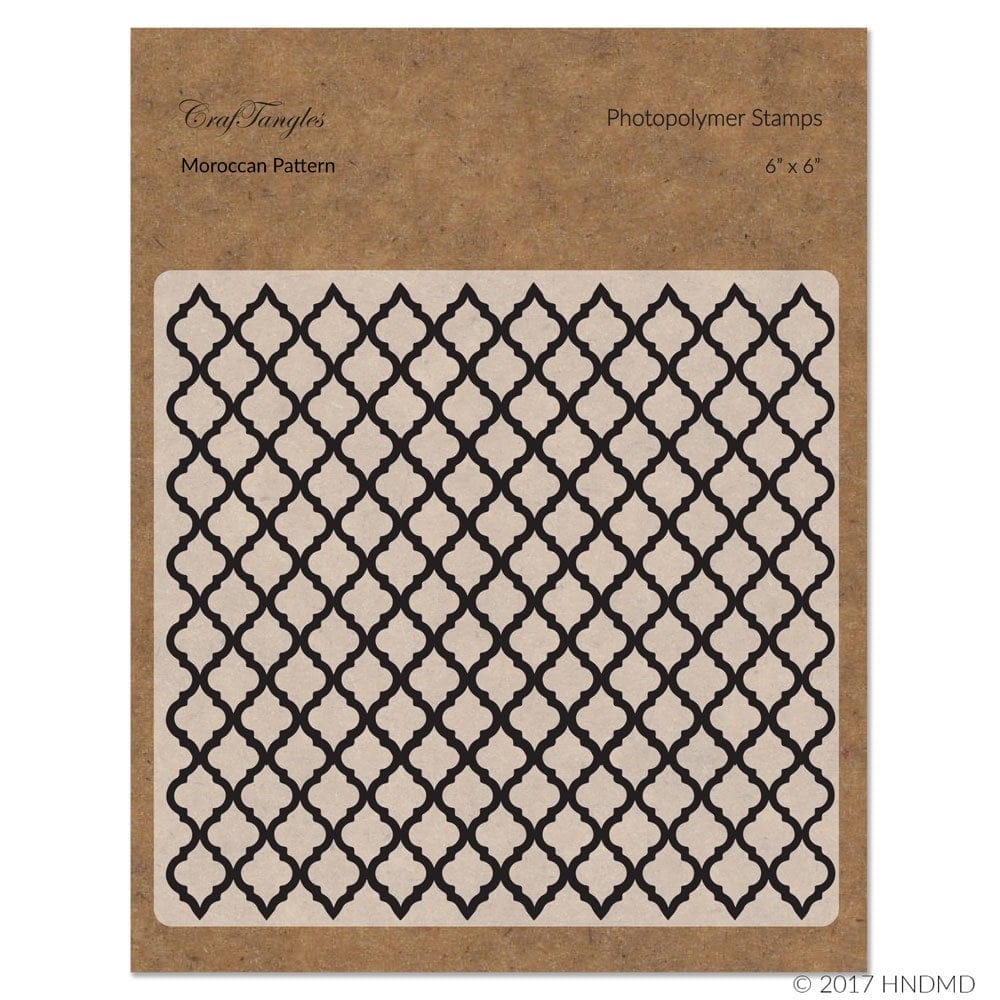 CrafTangles Photopolymer Stamps - Moroccan Pattern craftangles photopolymer stamps CTPS16 Moroccan Pattern CrafTangles Photopolymer Stamps - Moroccan Pattern