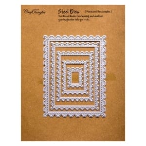 CrafTangles Steel Dies - Postcard Rectangles (Set of 5 dies)