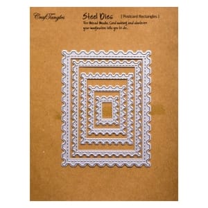 CrafTangles Steel Dies - Postcard Rectangles (Set of 5 dies)