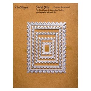 CrafTangles Steel Dies - Postcard Rectangles (Set of 5 dies)