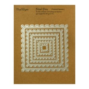 CrafTangles Steel Dies - Postcard Squares (Set of 6 dies)