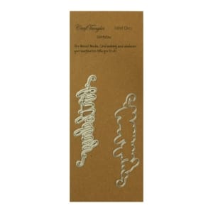 CrafTangles Steel Dies - Birthday Intricate and Outline (Set of 2 dies)