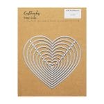 CrafTangles Steel Dies - Stitched Hearts (Set of 10 dies)