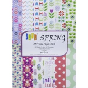 Assorted A5 Paper Pack - Spring (Set of 36 sheets)