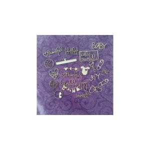 Papericious Themed Chipboard Elements - Baby
