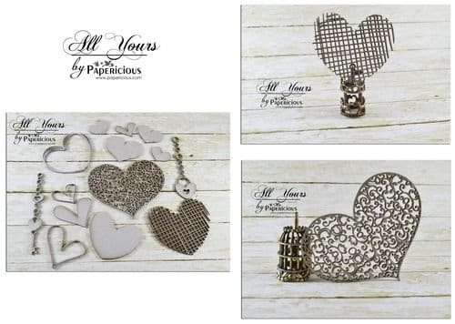 Papericious Collage Chipboard Elements - All Yours