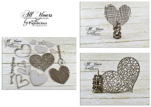 Papericious Collage Chipboard Elements - All Yours papericious chipboard mebllishment all yours Papericious Collage Chipboard Elements - All Yours