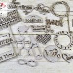 Papericious Themed Chipboard Elements - Be Mine