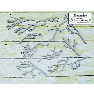 Papericious Collage Chipboard Elements - Branches