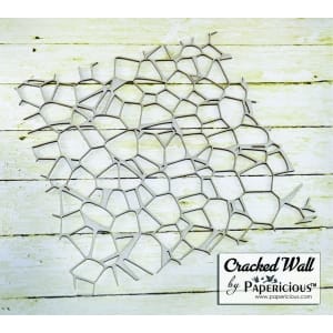 Papericious Chipboard Elements - Cracked Wall
