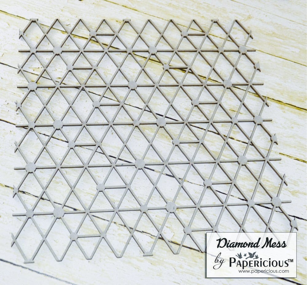 Papericious Chipboard Elements - Diamond Mess