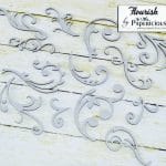 Papericious Collage Chipboard Elements - Flourishes