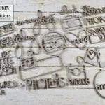 Papericious Themed Chipboard Elements - Moments