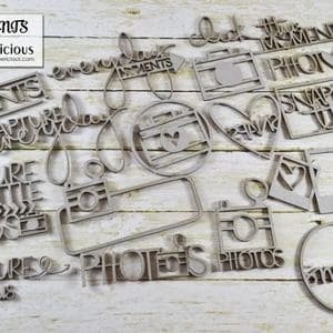 Papericious Themed Chipboard Elements - Moments
