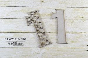 Papericious Layered Chipboard Numbers - 1