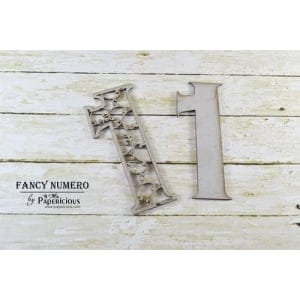 Papericious Layered Chipboard Numbers - 1