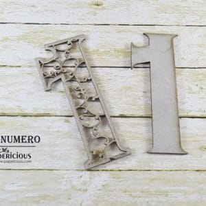 Papericious Layered Chipboard Numbers - 1