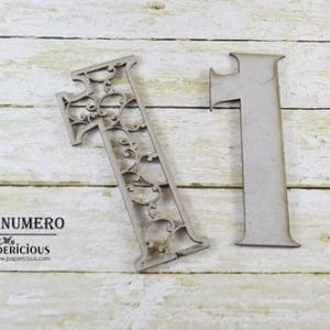 Papericious Layered Chipboard Numbers - 1