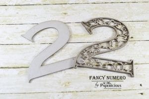 Papericious Layered Chipboard Numbers - 2
