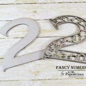 Papericious Layered Chipboard Numbers - 2
