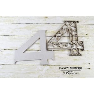 Papericious Layered Chipboard Numbers - 4
